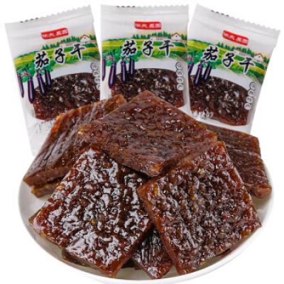 上饒?zhí)禺a(chǎn)茄子干糕果休閑食品美味醬干零食香辣味糕點(diǎn)